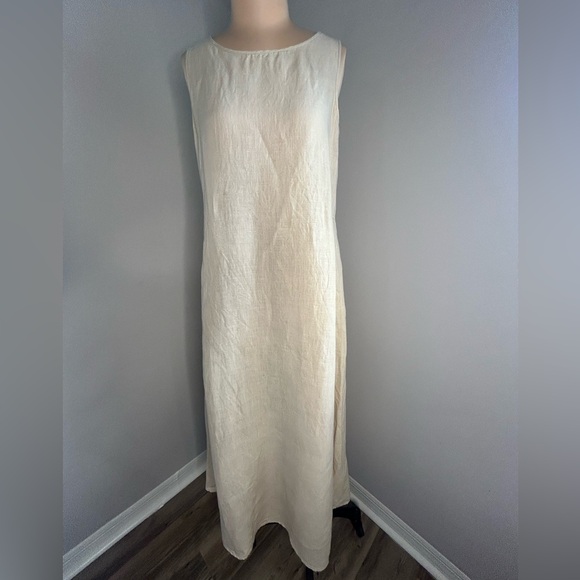 Claude Montana Dresses & Skirts - Claude Montana Blu - 100% Lenin Made in Italy-  Chic Breathable lenin Dress
